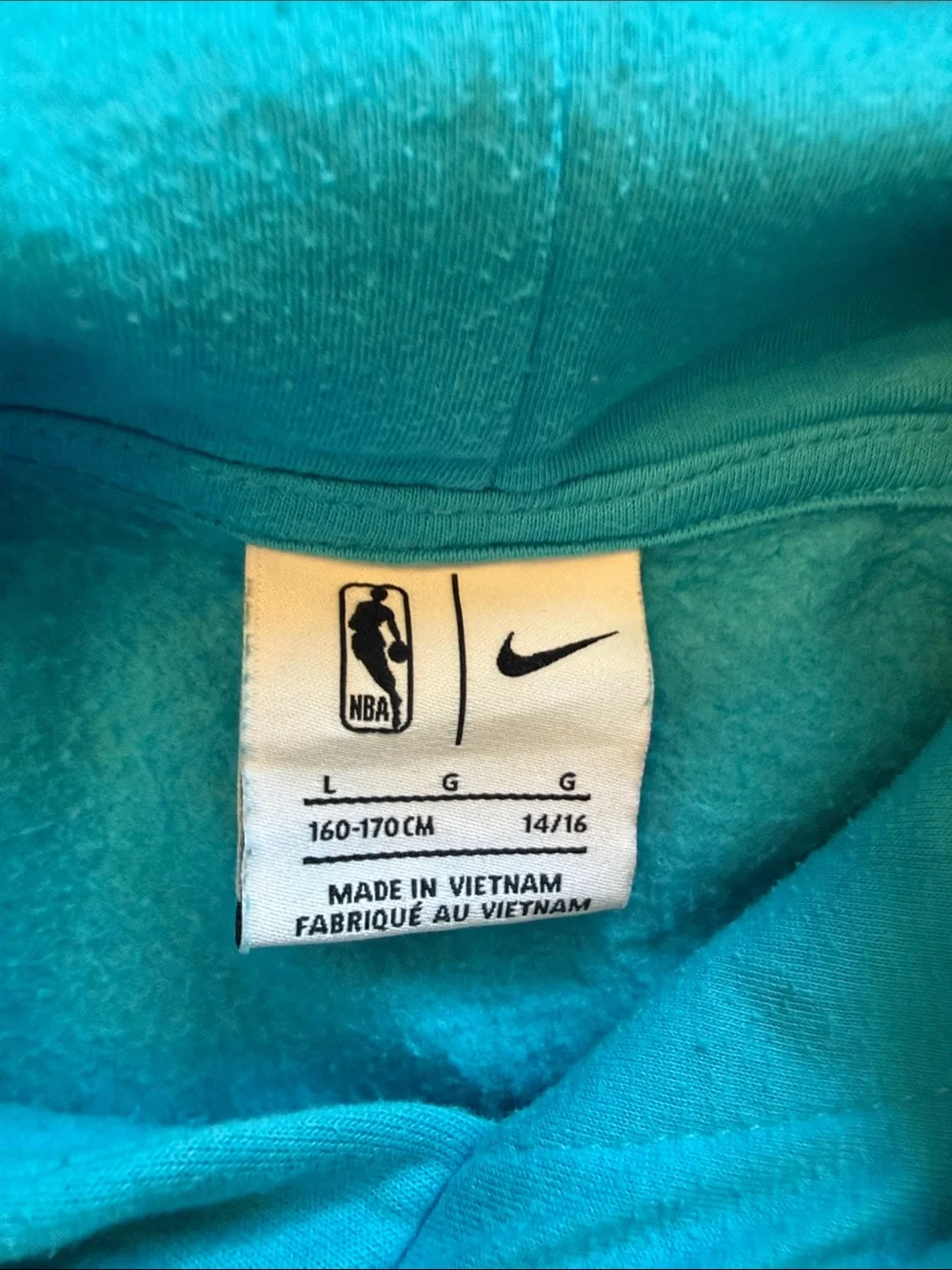 Nike NBA Youth Large 14/16 Turquoise Phoenix Suns Booker 1 Hooded Sweatshirt